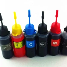 6 видов цветов PGI-125 пигмент печатной краски для Canon PIXMA MG6110 MG6210 MG8110 MG8210 принтеры устойчивы к ультрафиолетовому излучению фото серый чернила