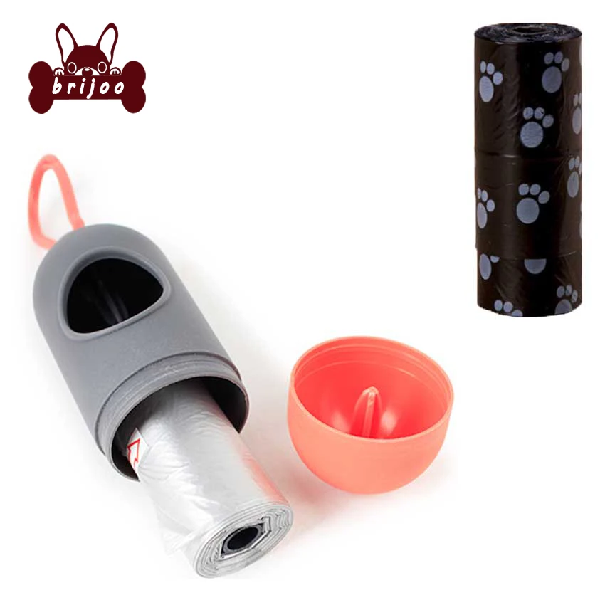 Dog Poop Bag for Dog with Dispenser Capsule Shape Waste Bags Pooper Scoopers Bags Outdoor Carrier Protable Pooper Bags for Pet