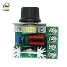 220V 2000W SCR Voltage Regulator Dimming Dimmers PWM Speed Controller Control Switch Thermostat For Brushed Motor