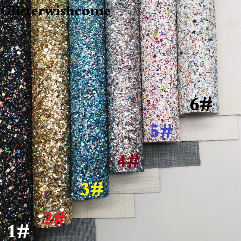 Glitterwishcome 21X29 см A4 Размеры виниловые обои для банты с эффектом блестящей кожи тканевый Виниловый фон для банты, GM082A