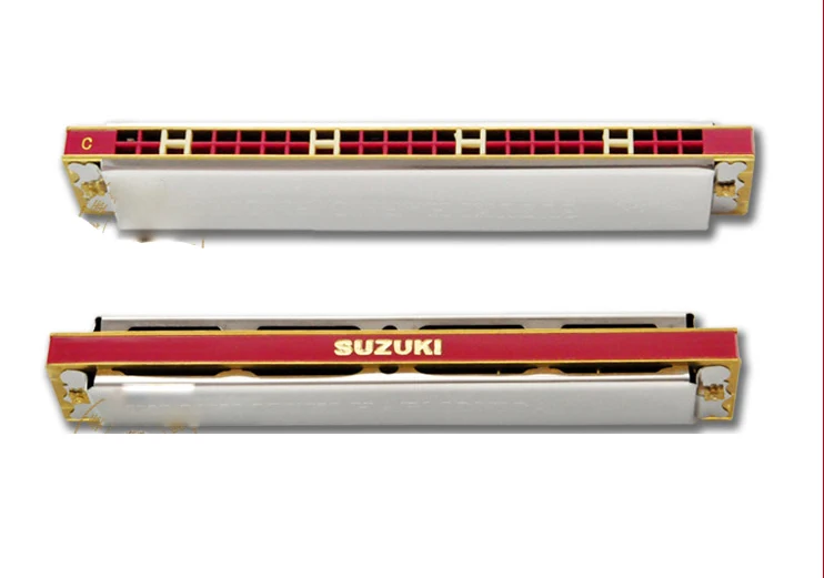 24 hole beginner C harmonica notes, send studying tutorials,tremolo 24H