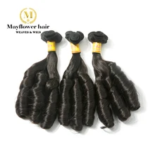 MFH двойные вытянутые Волосы remy расширение Фунми волосы натуральный цвет романтичные кудри 10-1" Смешанная Длина 1/2/3/4 Связки