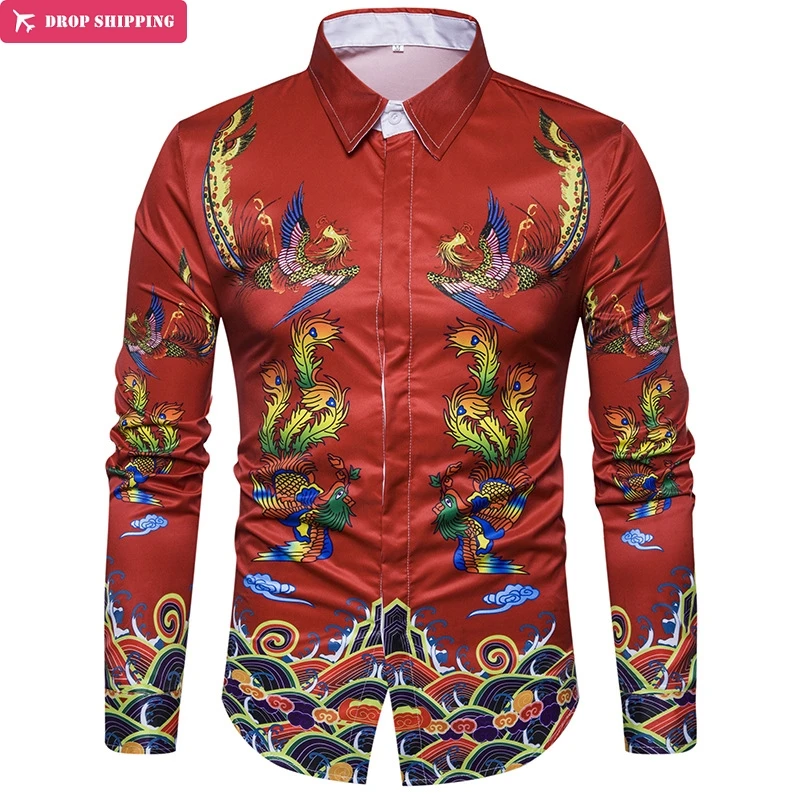 

The new European Code 3D printing C418 shirt Duijin longfengchengxiang