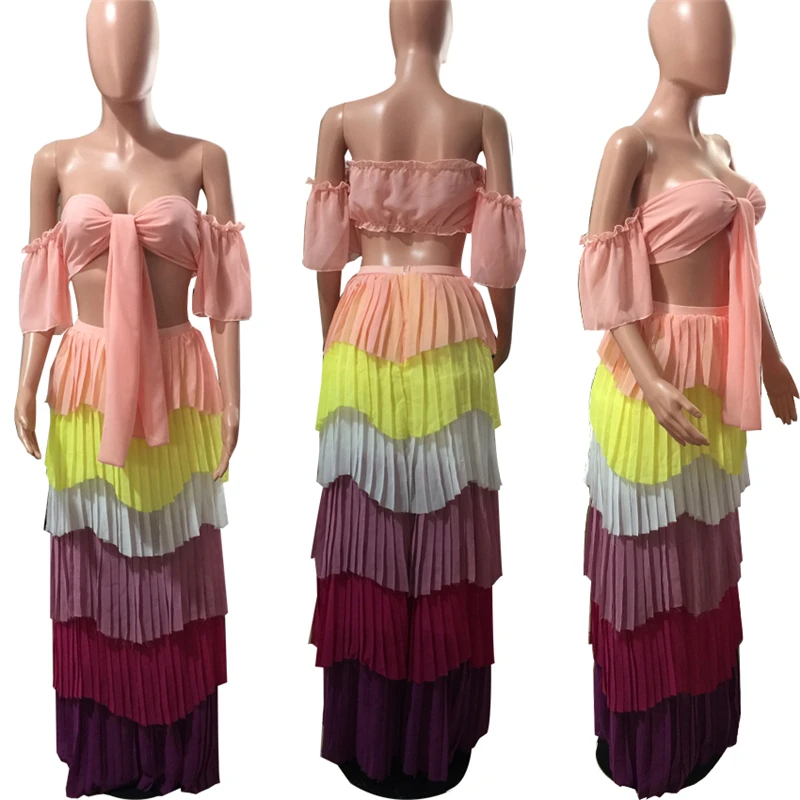 Сексуальное платье из двух частей женское с открытой спиной на шнуровке Vestidos