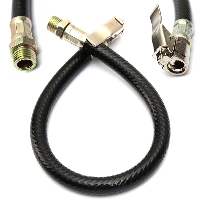 1Pcs Tire Inflator Hose Fast Inflatable Rods Clip Tyre Tire Inflator Hose Flexible For Car Automobile Bike Bicycle Accessories