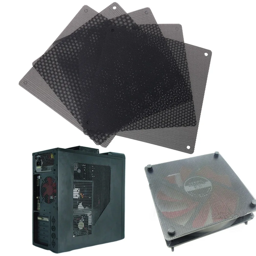 

OPEN-SMART PC Computer Case Fan Cooler Dust Filter Dustproof Mesh 140mm / 120mm Cuttable Premium PVC Black 25pcs