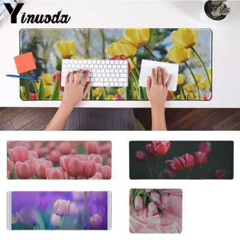 

Yinuoda tulip flower Customized MousePads Computer Laptop Anime Mouse Mat Size for 30x90cm and 40x90cm Gaming Mousepads
