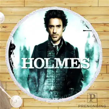 

Custom DIY Customized Microfiber Fabric sherlock (1) Round Beach Blanket Towel Printed on Demand 150cm #19-01-28-3-101