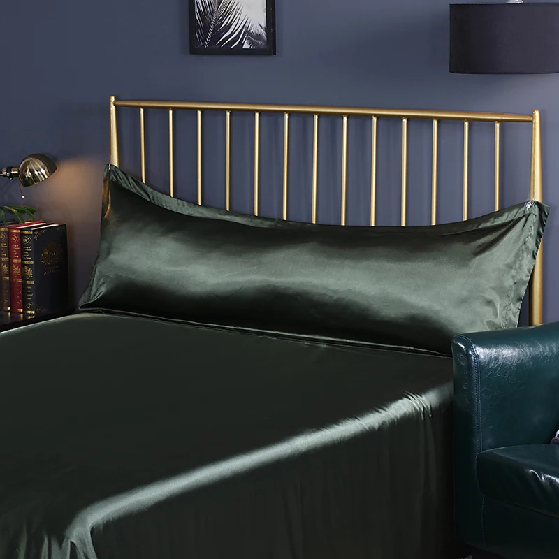 Разноцветный дизайнерский длинный Чехол для подушки из искусственного шелка и сатина, наволочка для подушки, чехол для подушки для здорового стандарта 48*120 см/48*150 см# sw - Цвет: -DFX-ZT-junlu