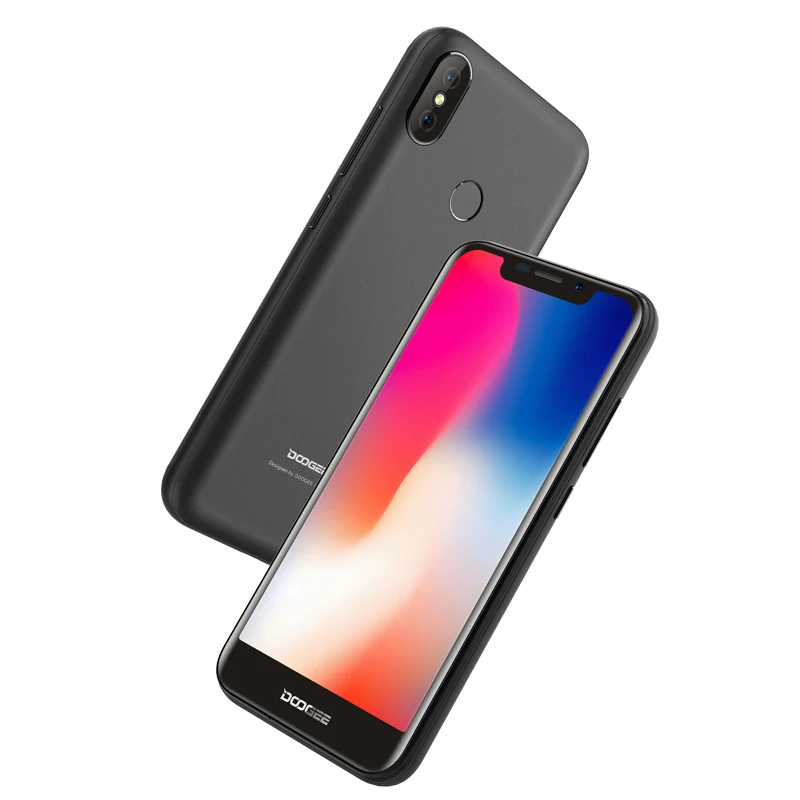 DOOGEE X70 3G Smartphone 5.5 Inch Notch Android 8.1 Face ID Fingerprint 4000mAh 2GB+16GB Mobile Phone 8MP Dual Camera Cellphone