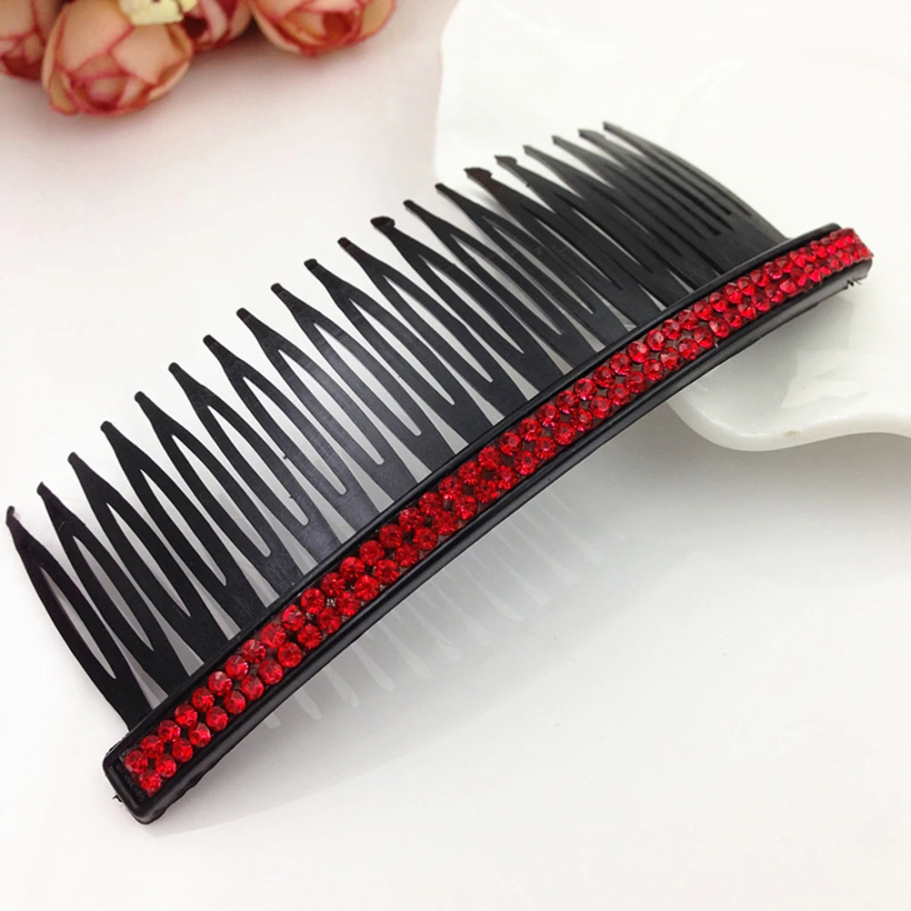 ETEREAUTY 5Pcs Hair Comb Hair Combs Accessory 20 Teeth Rhinestone Comb