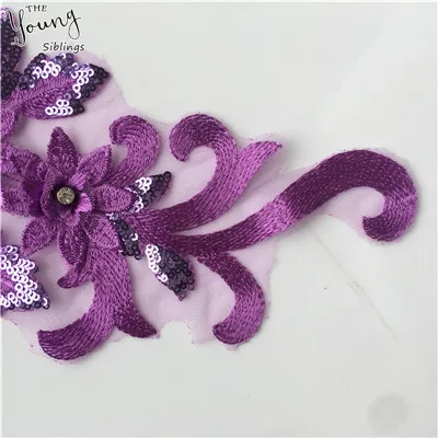 High quality 3D Flower Lace Collar DIY Embroidery Applique Neckline Sewing Fabric Decorative Clothing Accessories Scrapbooking