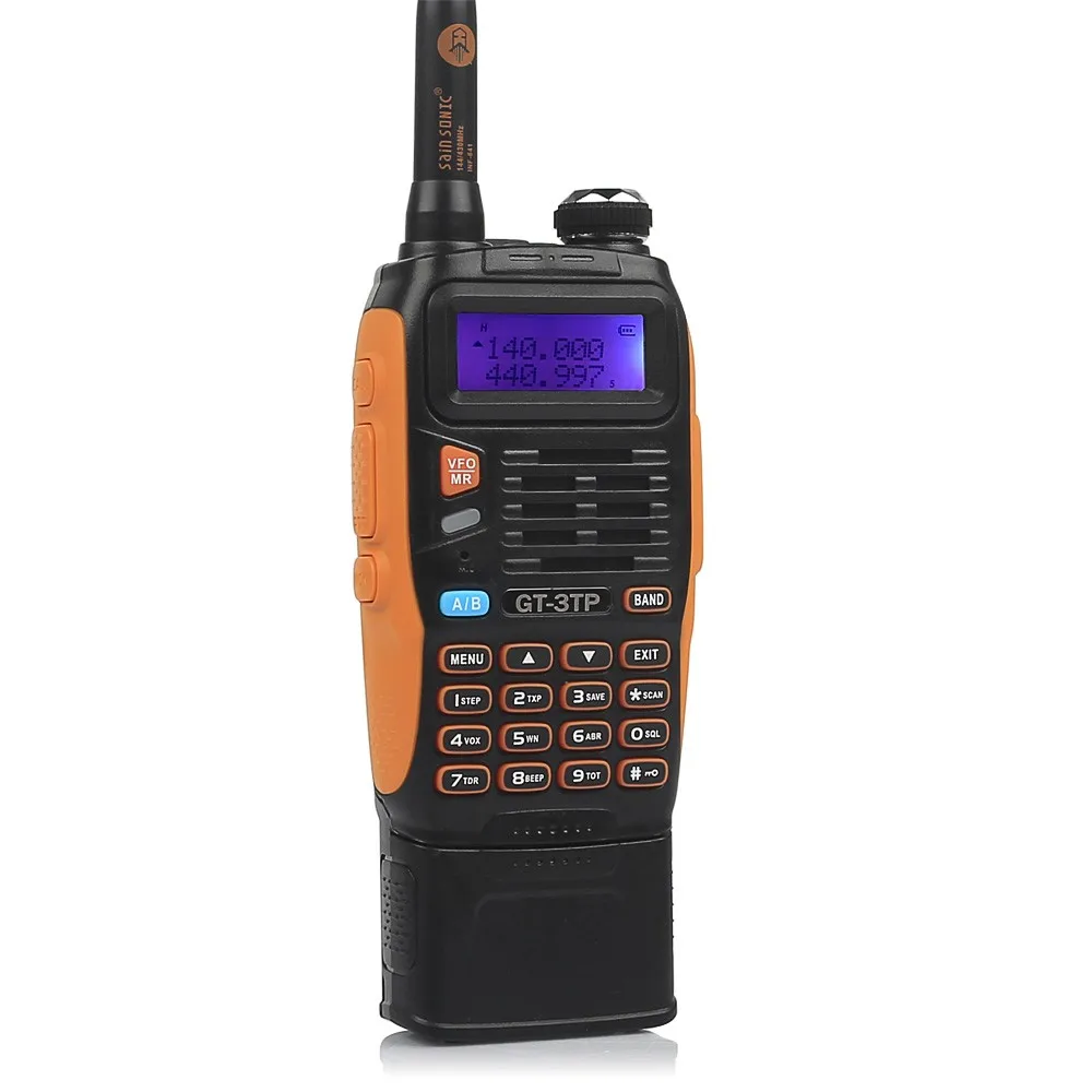 2 шт. Baofeng GT-3TP Mark III 8 Вт Dual Band V/UHF Dual-standby Ham двухстороннее Радио рация 3800 мАч батарея трансивер