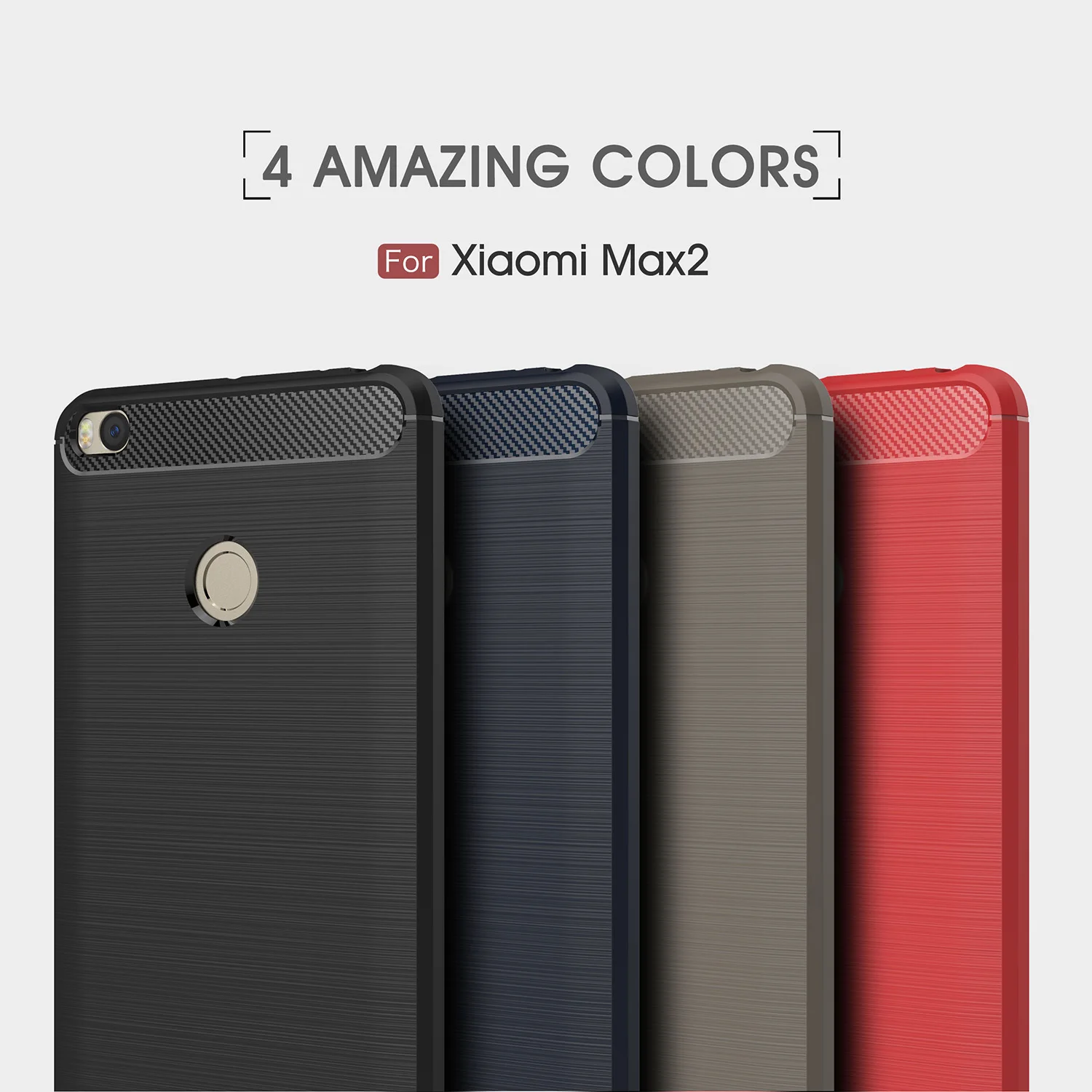 For Xiaomi Redmi 4A 4x Note 4 Glabal Mi5X Mi A1 Mi6 Mi5 Max2 Soft For Xiaomi Redmi 4A 4x Note 4 Glabal Mi5X Mi A1 Mi6 Mi5 Max2 Soft TPU Carbon Fiber Brushed Case For Mi Max Full Protection Coque in Fitted Cases from