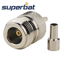 Superbat 10 шт. N обжимной разъем Женский РЧ Разъем для коаксиального RG174, RG-188A, RG316, LMR100