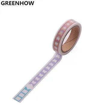 

GREENHOW 10mm*5m Watercolor washi tape DIY decorative scrapbooking masking tape adhesive label sticker tape stationery 2027