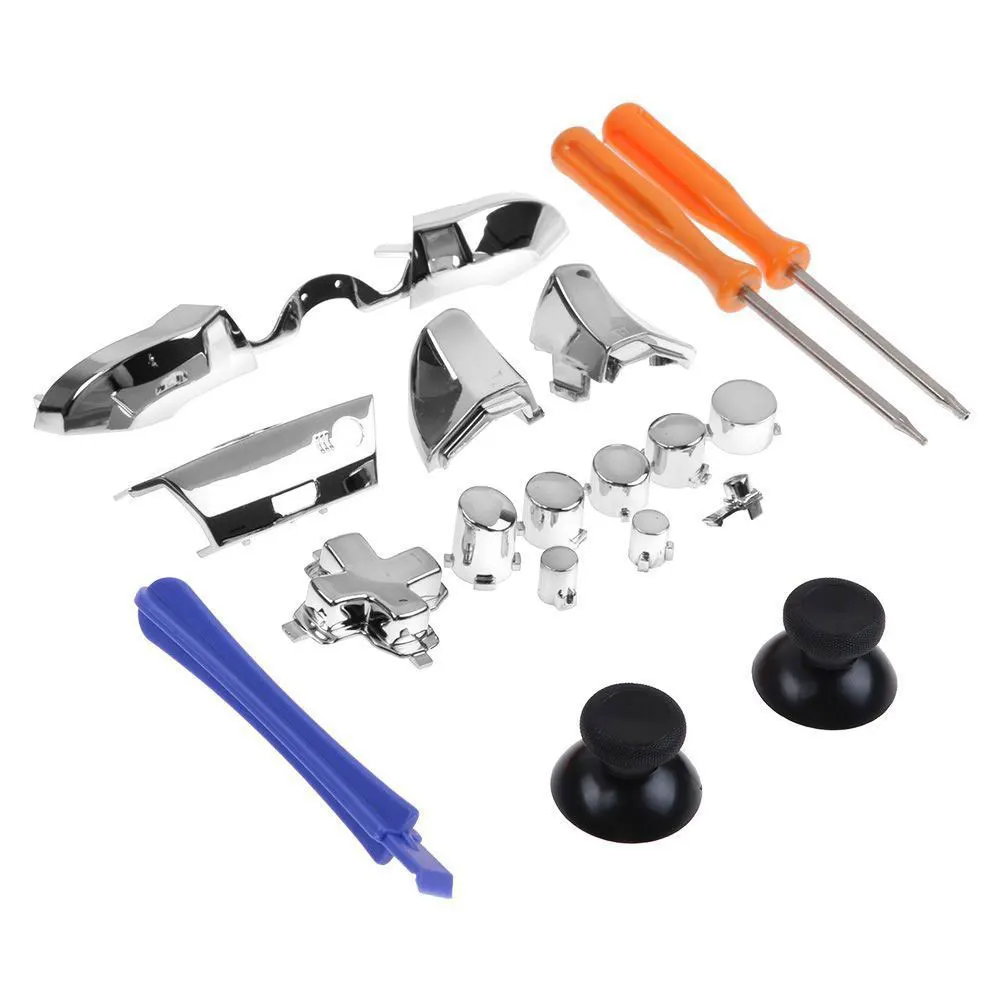 

Plating Parts Game Buttons Replacement Controller Accessory Set Styling 3.5mm Jack Full Kit Tool Easy Use For Xbox One Elite