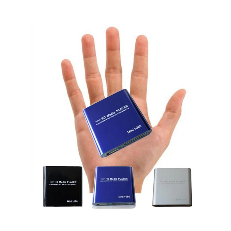 MINI Full HD 1080P USB External HDD Media Player With SD MMC Card