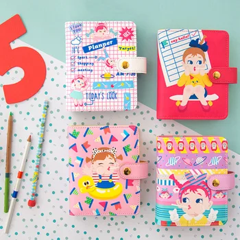 

TUTU Cute lovely cartoon Dotted Notebook Stationery Lattice Creative Book Simple Soft Cover Bullet Journal Bujo G0016