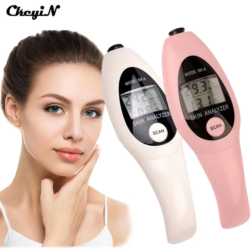

LCD Digital Display Precision Skin Analyzer Moisture Oil Content Tester Meter Analysis Face Care Health Monitoring Beauty Care