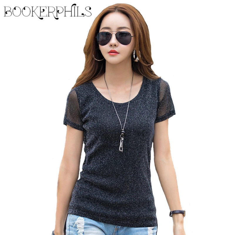 Brand Slim Short Sleeve T shirt Women Summer 2018 Casual Female T-shirt Ladies Tops Tees O-Neck Bottoming Tshirt High Quality