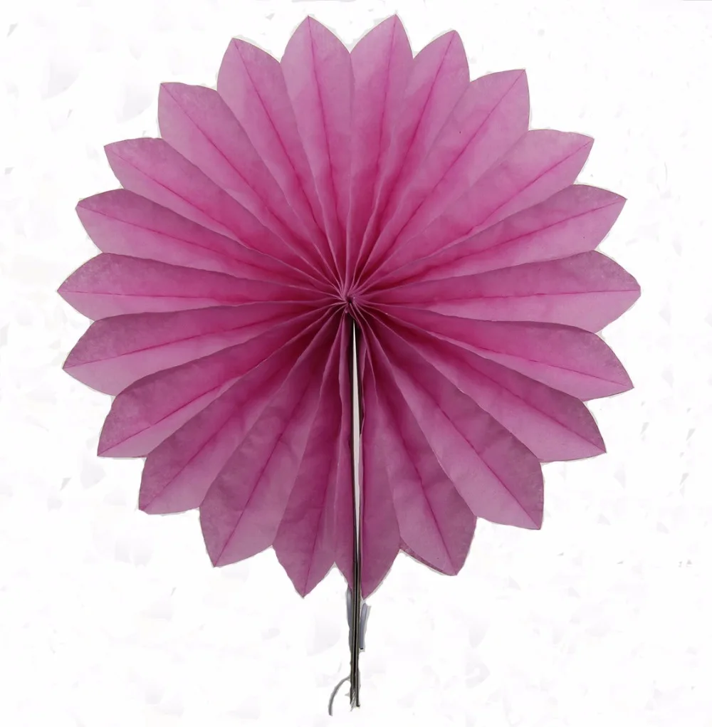 FANLUS Valentine's Day Decoration 20cm Paper Wheel Fans Pom Poms Flowers for Bridal Shower Wedding Anniversary Birthday Party  (21)
