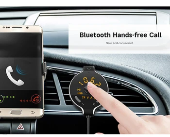 

Bluetooth FM Transmitter Dual USB Car Charger Handsfree Car Kit built-in Microphone MP3 Music Player TF XM-115