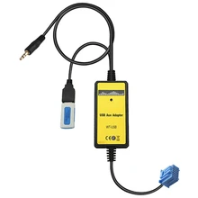Автомобильный Mp3 Телефон Aux USB адаптер 3,5 мм кабель вспомогательный CD авто чейнджер адаптер для Honda 2,3 для Civic/Accord/Odyssey/CRV QX006