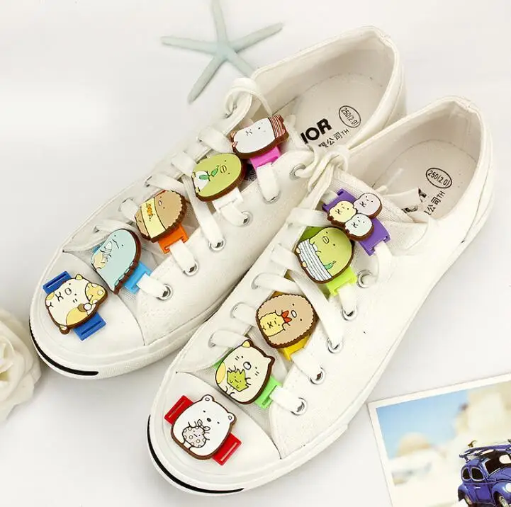 

Japanese Style Silicone Animal Shoelace Buckle DIY Shoes Decorations One Pair Free Shipping