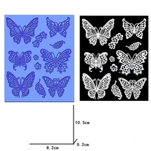 Butterflies Silicone Lace Mat Pad