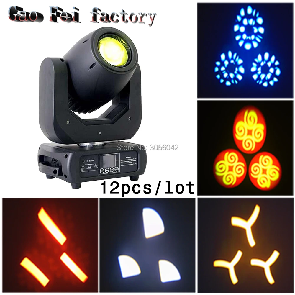 

12pcs/lot ZOOM function led gobo moving head 150w 3 prism Effect Light DMX512 moving head led moving head spot lights