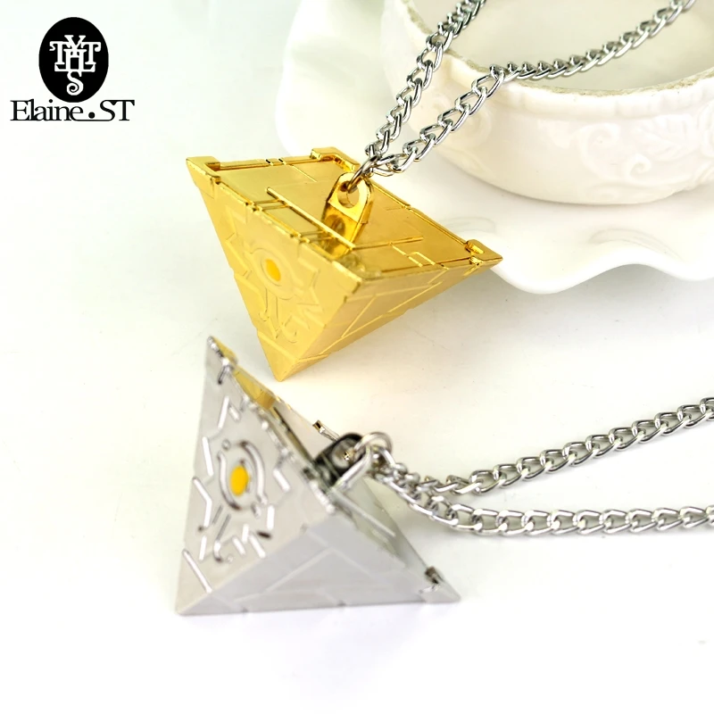 

Gold Silver Plated Hip Hop Illuminati Necklace Pyramid Egyptian Eye Of Horus Charm Pendants Necklaces Men Amulet Rock Punk Type