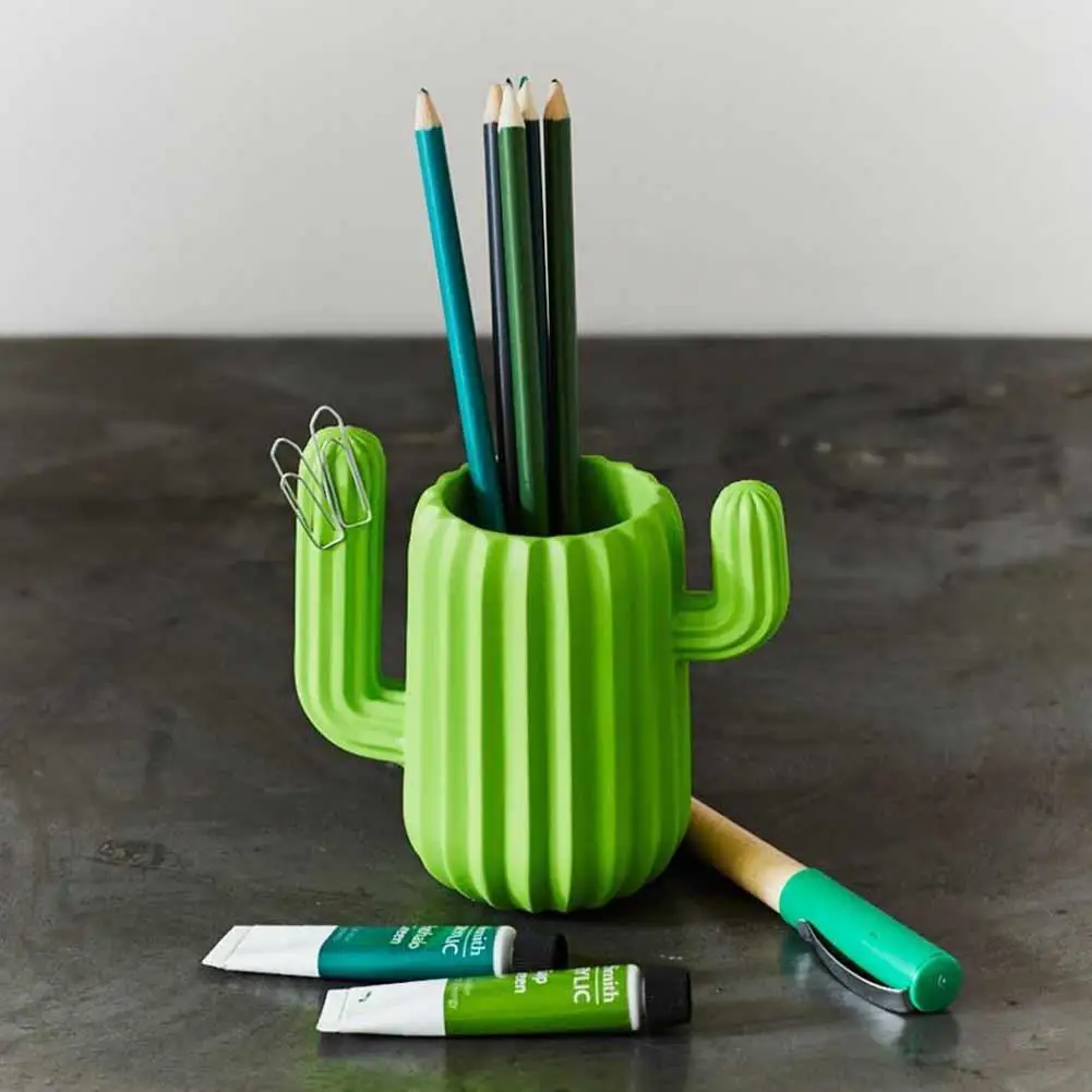 

Desk Organizer Desk Sorter Storage Box Room Decor Multi-function Cactus Design Side Magnetic Pen Holder Multi-function Cacr20