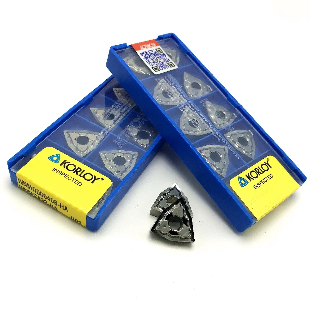 

20Pcs WNMG080404 HA H01 Aluminum cutter blade Insert Mill Tool Machining Center Cutting Tool wood turning tools AL+TIN