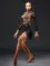 Юбка для латинских танцев новая юбка для танцев Женская юбка с кисточками платье для латинских танцев A229 - Цвет: Black