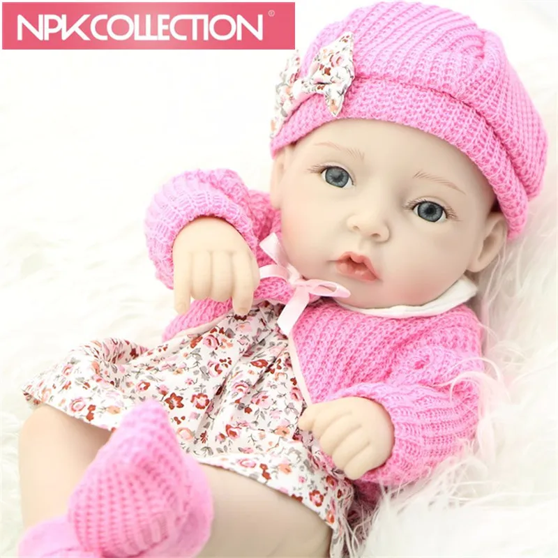 

NPK 11 Inch Princess Girl Doll Handmade Full Vinyl Reborn Silicone Baby Dolls With Red Rose Clothes Set Kids Birthday Gift