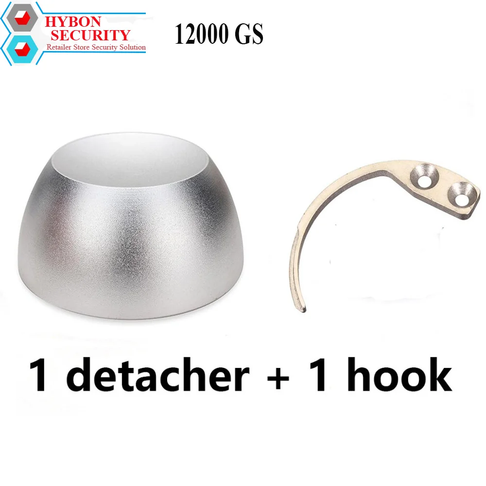 

HYBON 1Pcs Security Tag Remover Magnet 12000gs Golf Tag Opener + 1 Pcs EAS Detacher Hook Key Lockpicking Gancho Alarma
