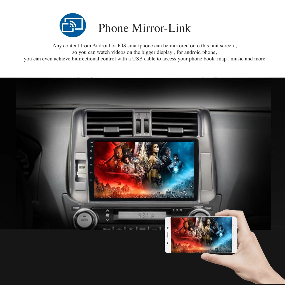 Автомобильный Android 8 1 gps Navi для Toyota Prado 150 2010 2013 Авторадио навигационное головное