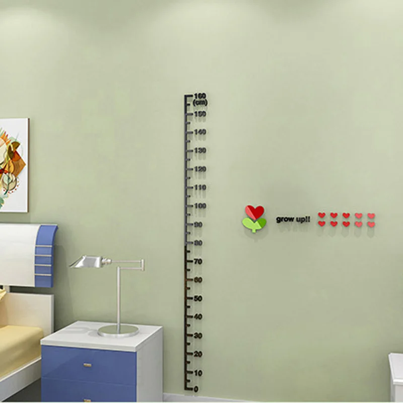

Art Baby Gifts 1.6m 1.8m Tree Bud Home Decal Wall Sticker Nursery Kindergarten 3D Acrylic Child Height Measure Growth Chart