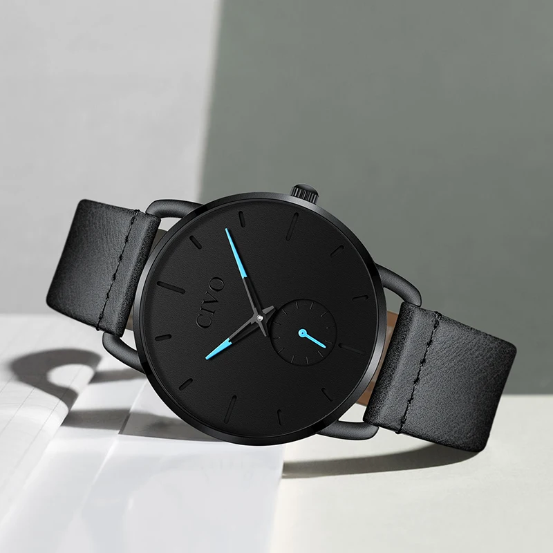 CIVO 2019 Новая модель для мужчин,  повседневные водонепроницаемые кварцевые мужские наручные часы. Бренд Relogio Masculino