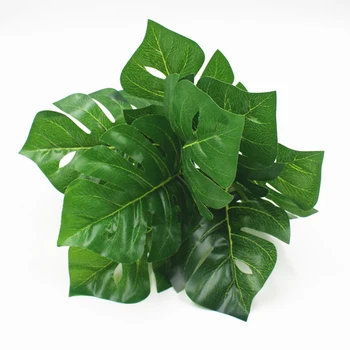 

Artificial Plants Green Turtle Leaves Garden Home decor 1 Bouquet Mexican Autumn Decoration artificial grass plant