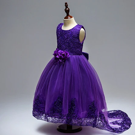 Одежда для маленьких девочек, детское кружевное платье принцессы с блестками, торжественное свадебное платье, праздничные платья для девочек 3, 4, 6, 8, 10, 12 лет - Цвет: as picture