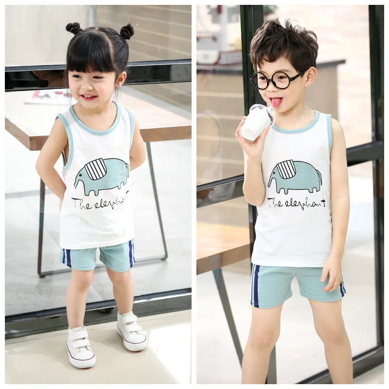 

Boys Suits 1 2 3 4 5 6 7 Years 2018 New Cartoon Summer Kids Clothes T-Shirts Shorts Children Clothing Sets Cotton Kids Outfits
