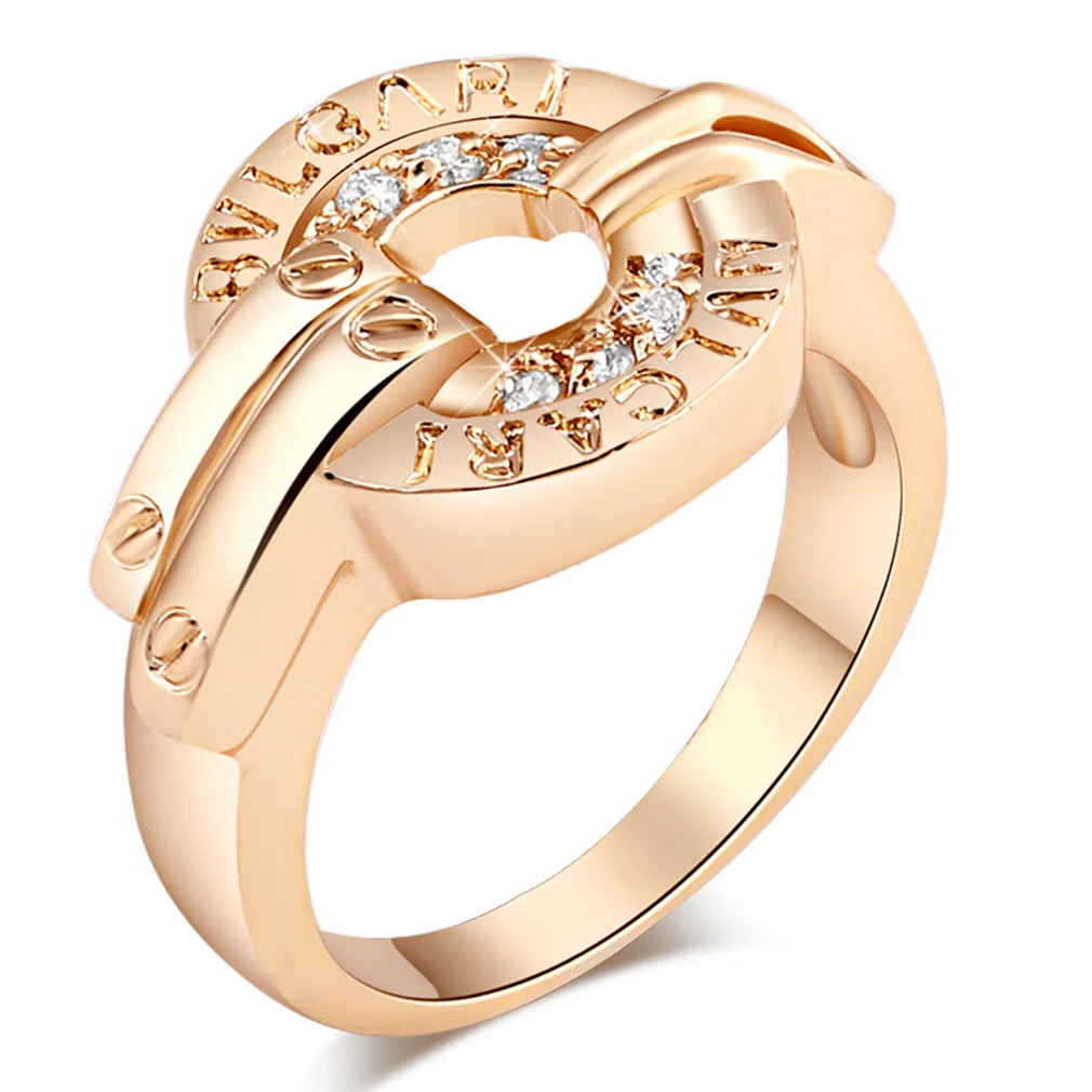 

New personality zircon ring holiday gift fashion jewelry woman ring size 6 7 8