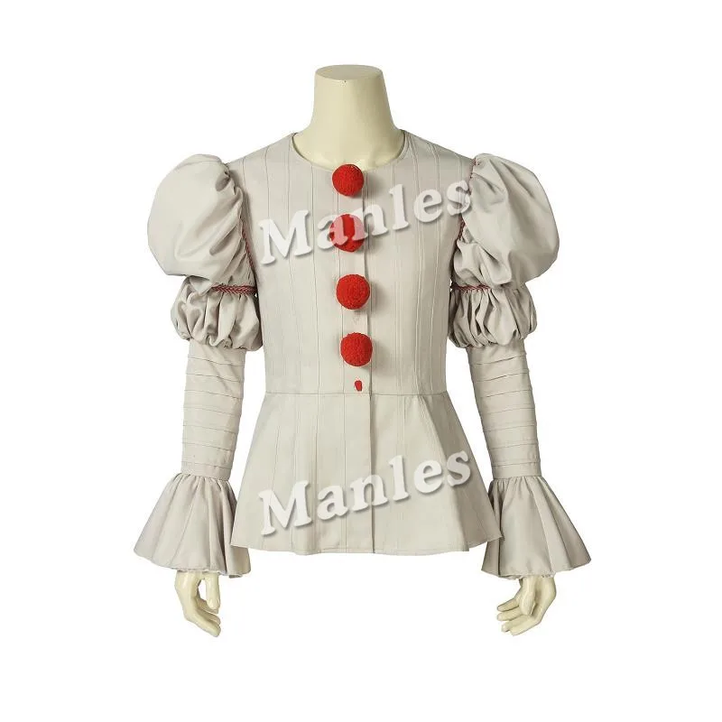 IT Chapter Two Costume It Pennywise, танцевальный клоун, куртка для костюмированной вечеринки, нарядная обувь для взрослых, наряд на Хэллоуин, индивидуальный заказ - Цвет: Jacket Only