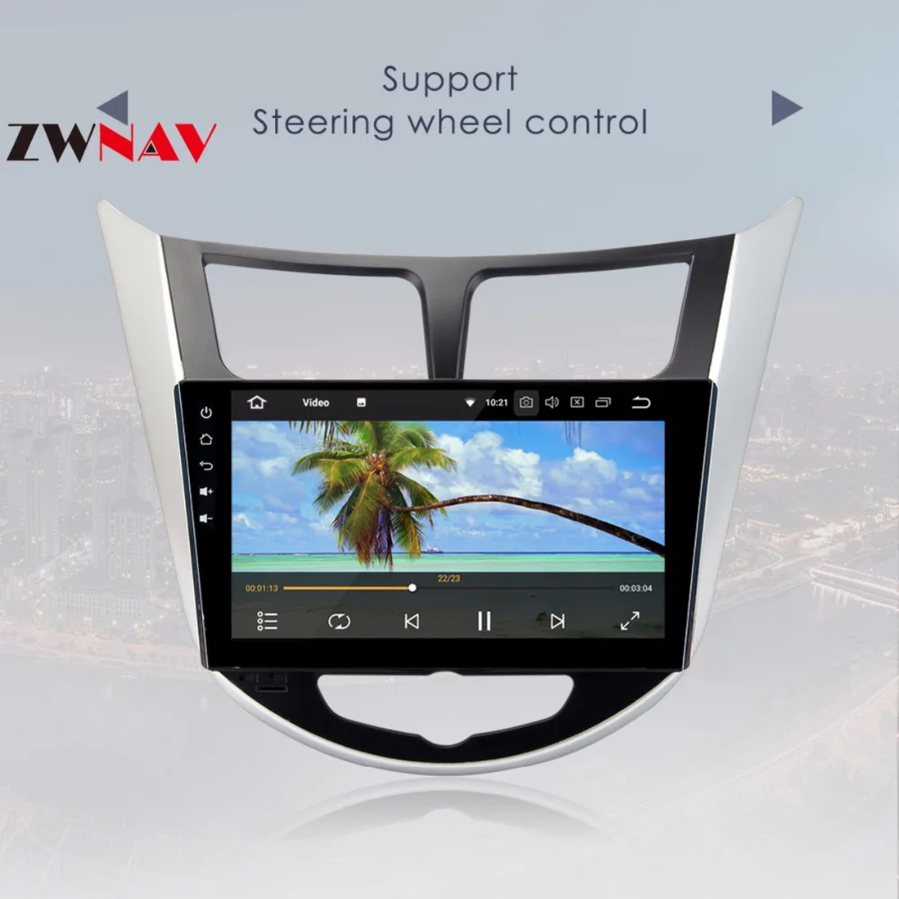 Cheap 9 Inch Octa Core Android 8.0 Car Player GPS Navi For Hyundai Verna I25 2011-2017 No DVD Multimedia Stereo Car Radio Headunit 3