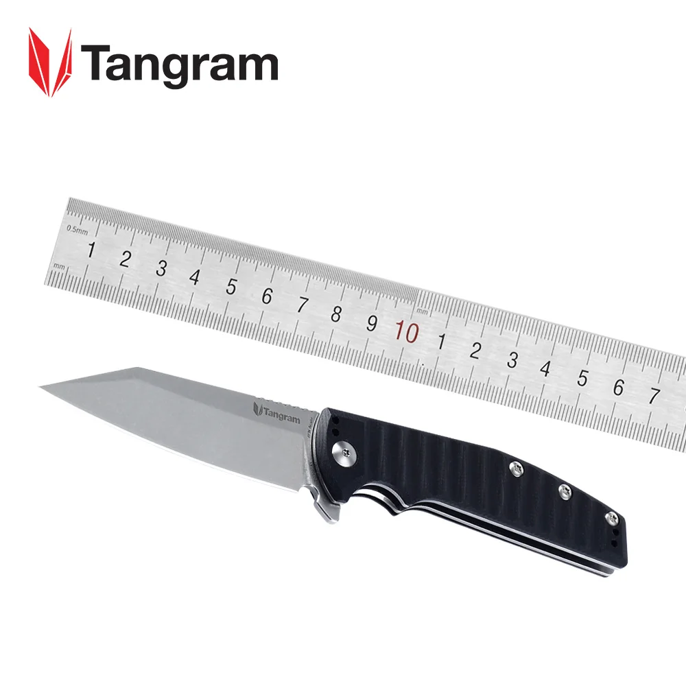 Охотничий нож Tangram G10, ручные ножи, уличные тактические ножи для выживания, высокое качество, edc инструменты - Цвет: TG3007A1