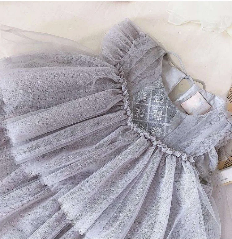 

3264 Sequins Layer Tutu Princess Baby Girl Dress 2019 Summer Spring Wedding Party Kid Dress For Girl Wholesale baby girl clothes