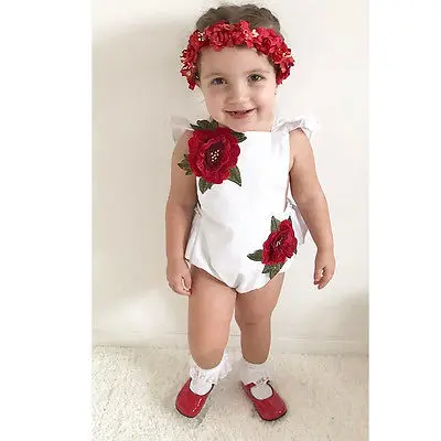 Одежда для новорожденных девочек цветочный спортивный комбинезон боди с открытой спиной без рукавов с цветочным принтом, милый пляжный костюм для маленьких девочек от 0 до 24 месяцев
