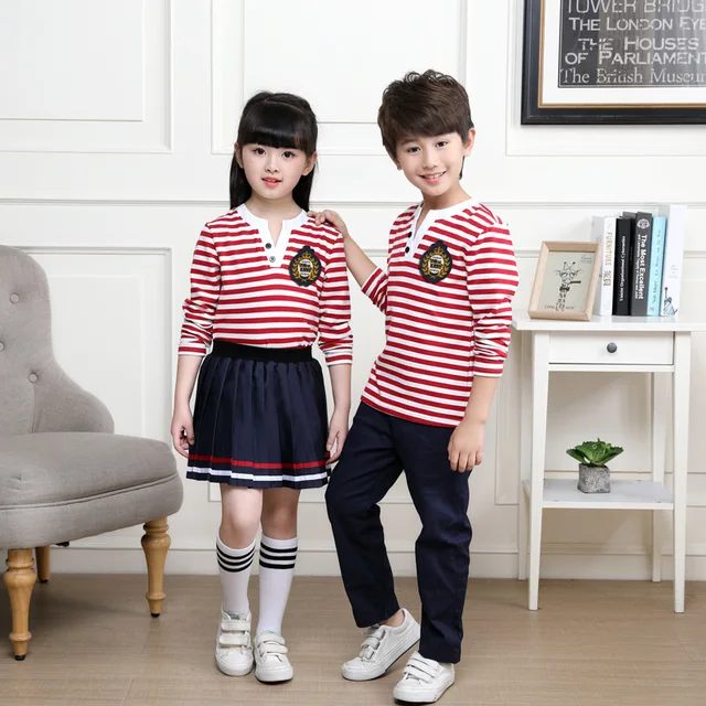 Kids Neutral Pink Striped School Uniform Boys S Summer Skirt Kids Neutral Pink Striped School Uniform Boys S Summer Skirt Shirts Kindergarten Uniforms Children Nursery Suit